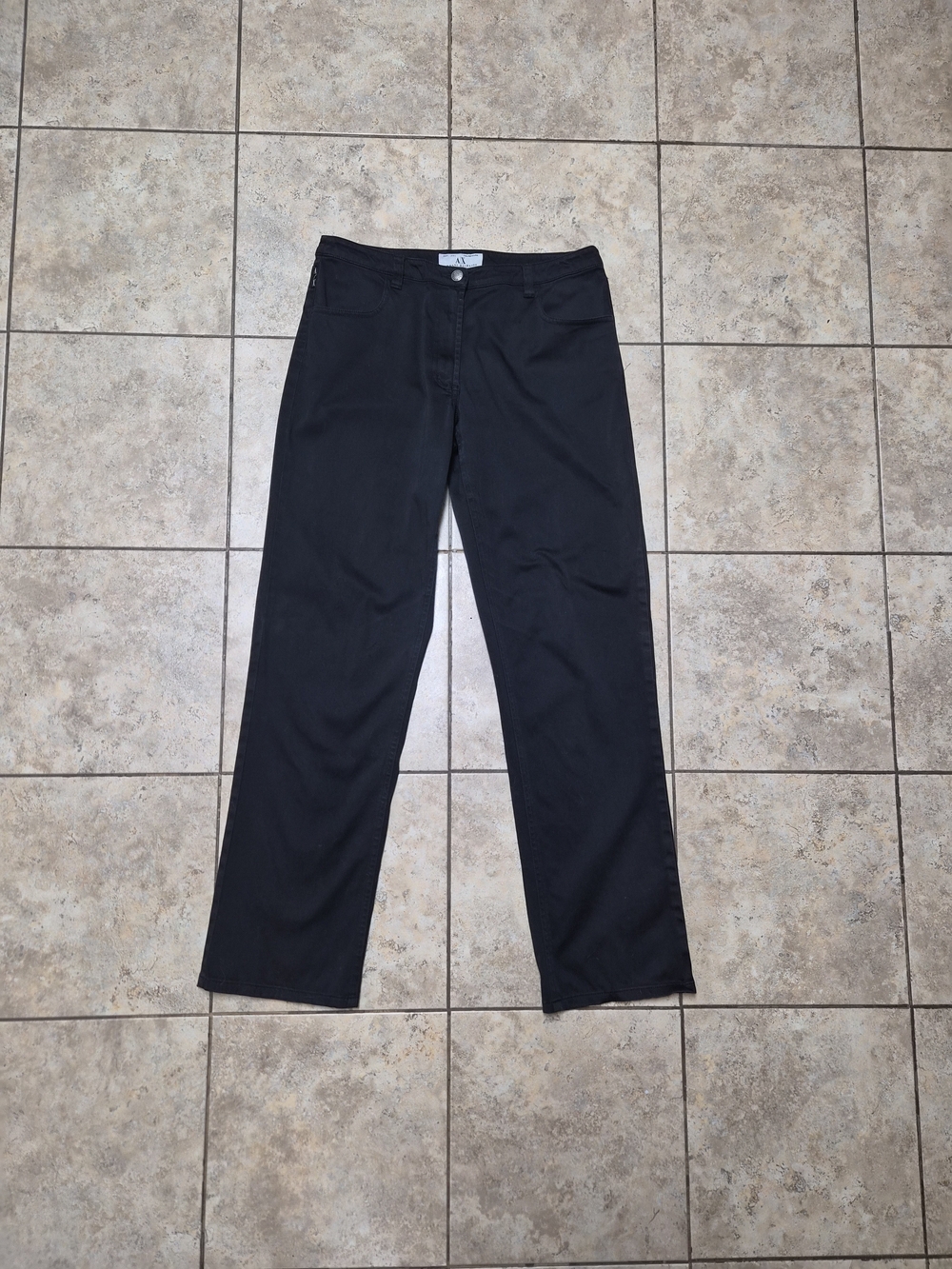 Womens Vintage Armani Exchange Pants Black AX Size 8 Indie Sleeze Sleaze Grunge